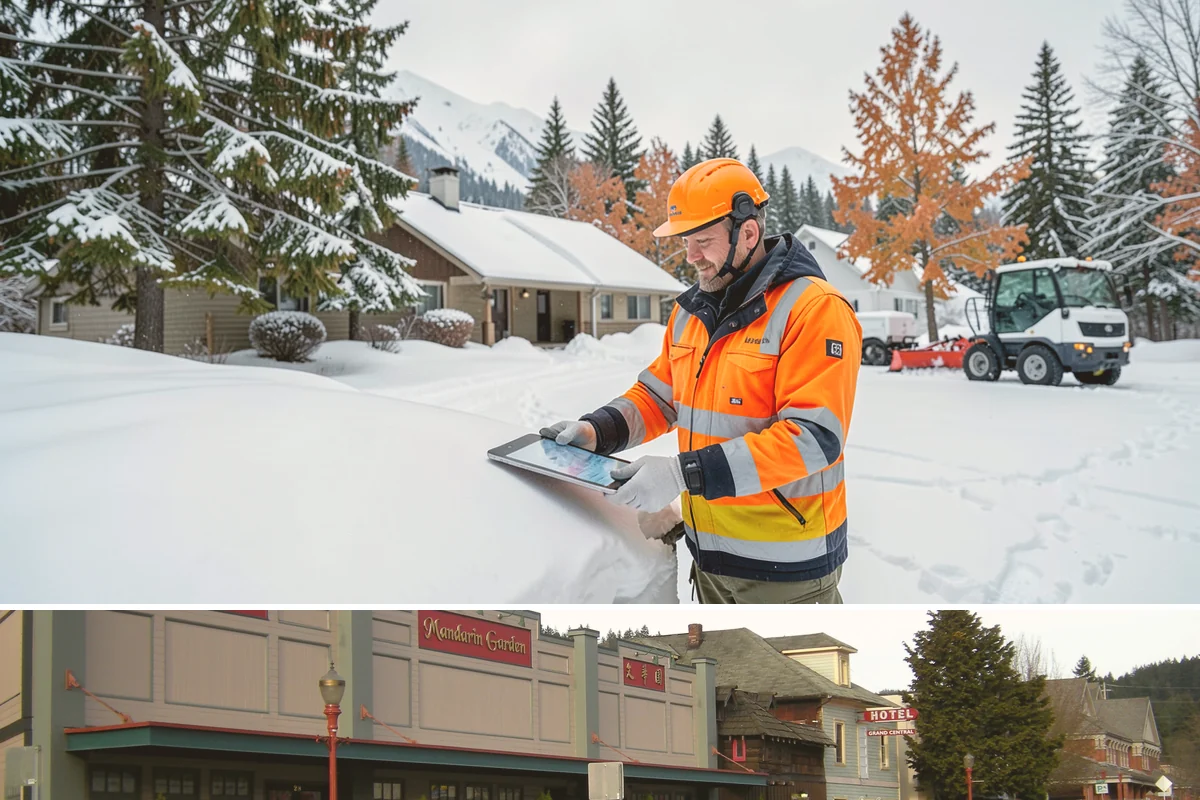 Sidewalk Snow Removal in Issaquah, King County, WA - Sign up before the holidays so your frontage is covered the moment a lowland freeze triggers your city's clearing deadline.