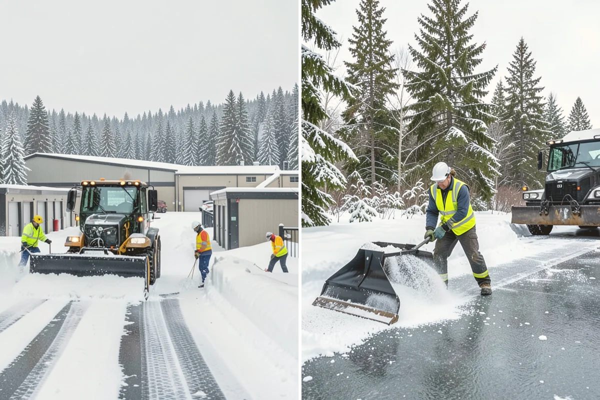 Sidewalk Snow Removal in Kent, King County, WA - We identify the full length of frontage you are responsible for
