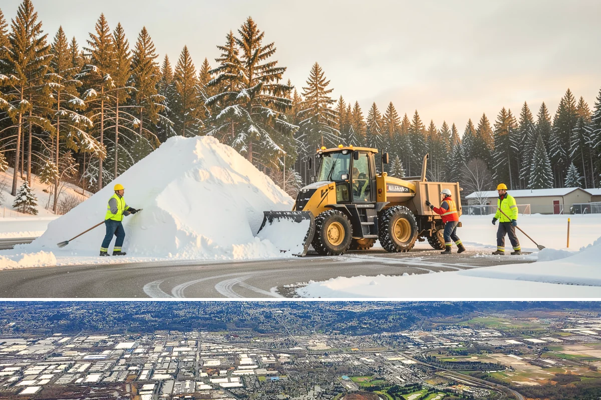 Sidewalk Snow Removal in Kent, King County, WA - Sign up before the holidays so your frontage is covered the moment a lowland freeze triggers your city's clearing deadline.