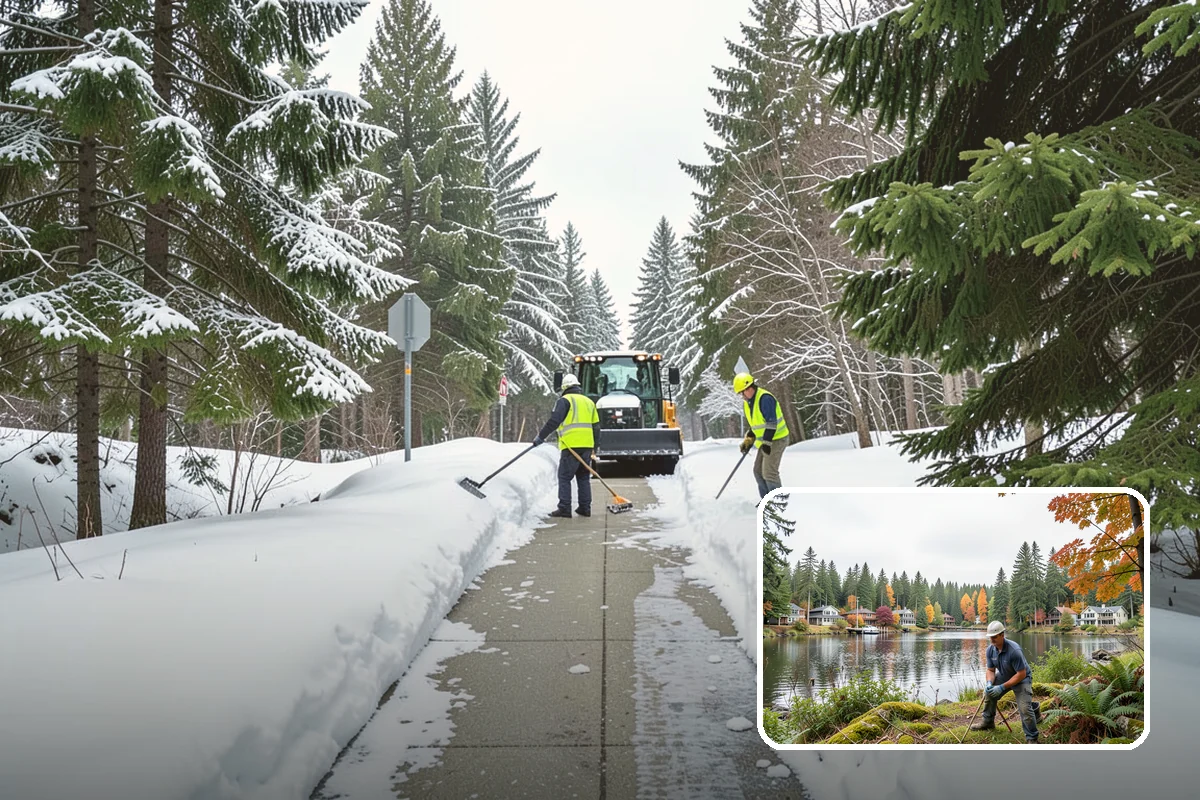 Sidewalk Snow Removal in La Conner, Skagit County, WA - Keeps you compliant with local snow-clearing ordinances