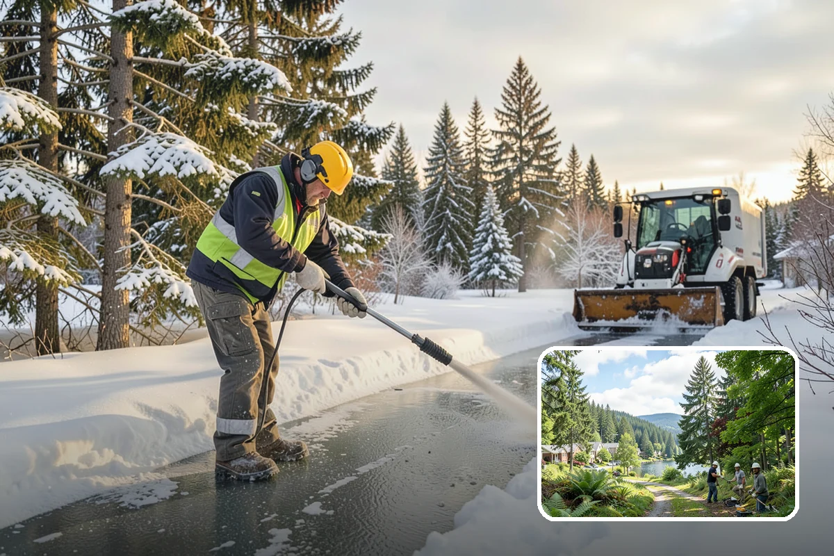 Sidewalk Snow Removal in Lake Forest Park, King County, WA - Keeps you compliant with local snow-clearing ordinances