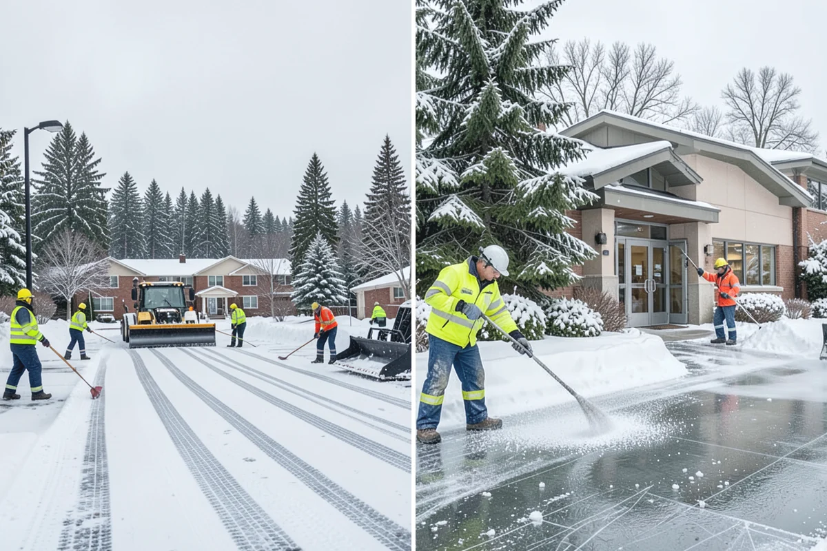 Sidewalk Snow Removal in Marysville, Snohomish County, WA - We identify the full length of frontage you are responsible for