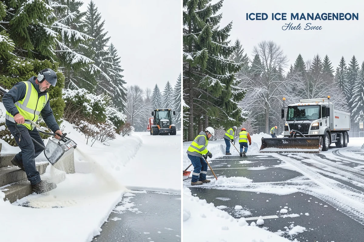 Sidewalk Snow Removal in Mountlake Terrace, Snohomish County, WA - We identify the full length of frontage you are responsible for
