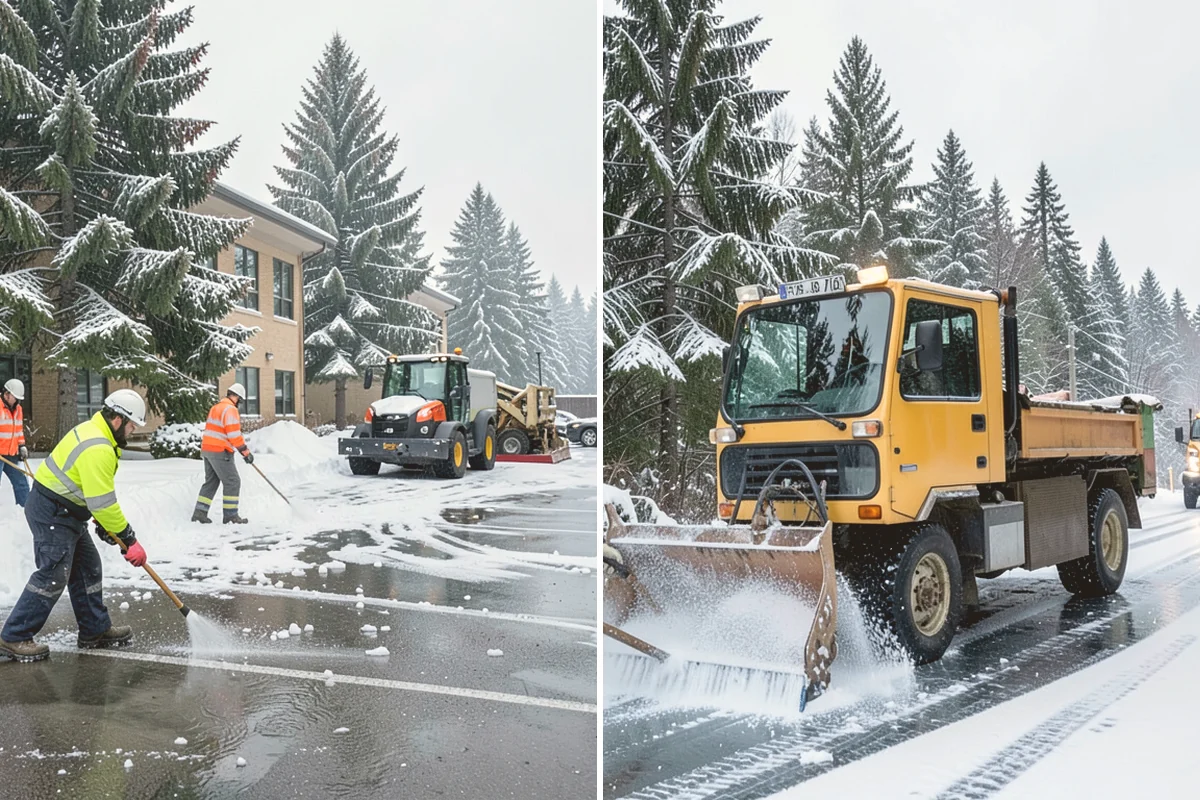 Sidewalk Snow Removal in Newcastle, King County, WA - We identify the full length of frontage you are responsible for