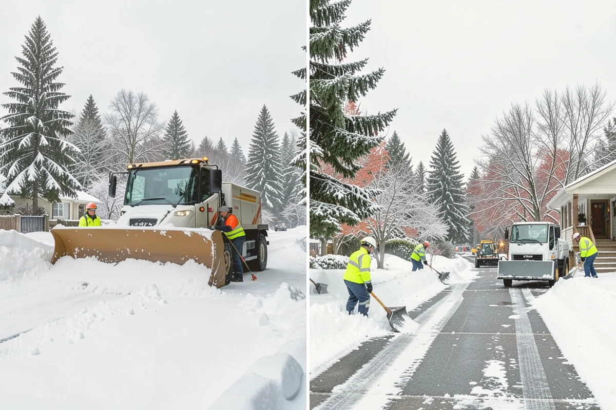 Sidewalk Snow Removal in Sammamish, King County, WA - We identify the full length of frontage you are responsible for