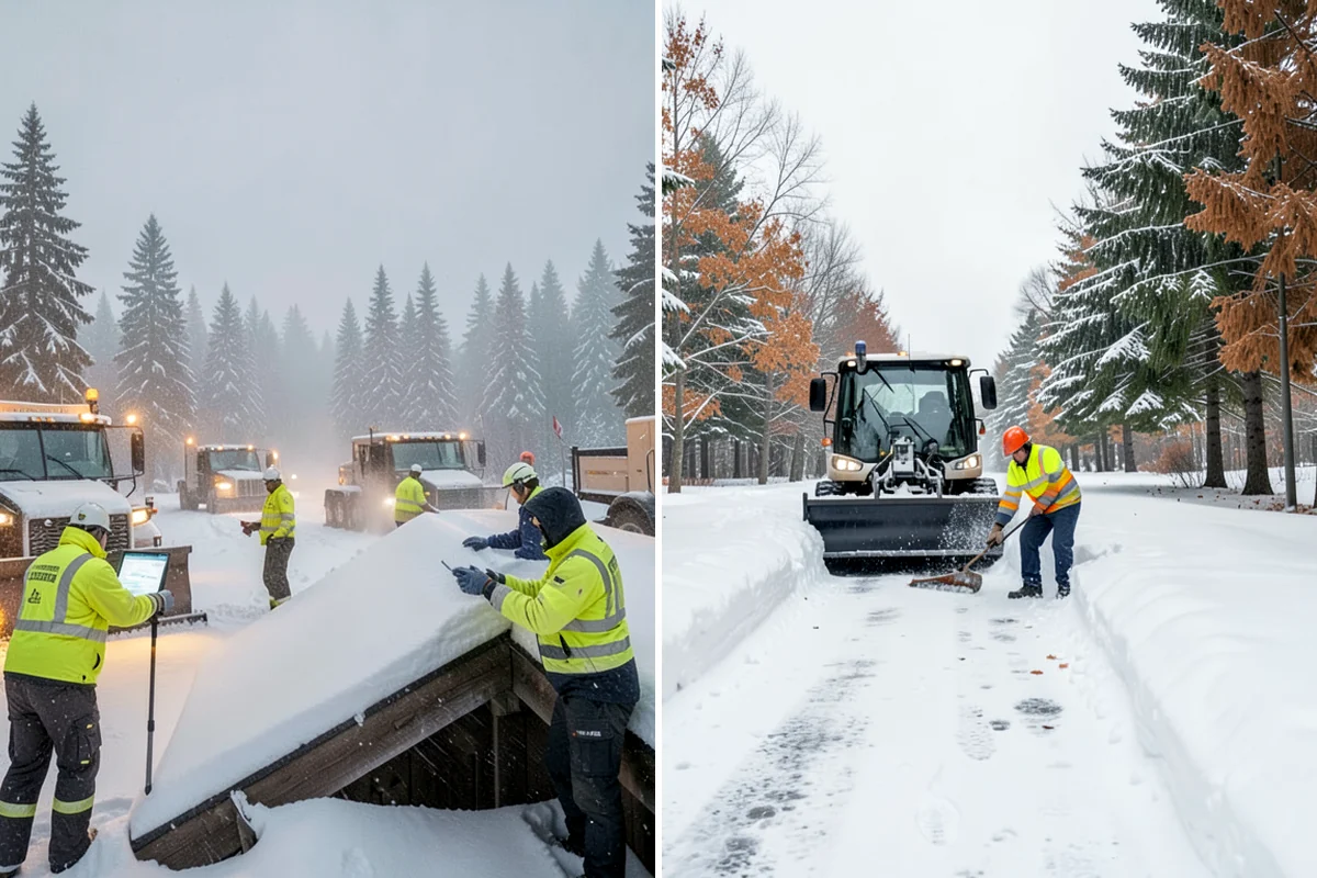 Sidewalk Snow Removal in Sedro-Woolley, Skagit County, WA - We identify the full length of frontage you are responsible for