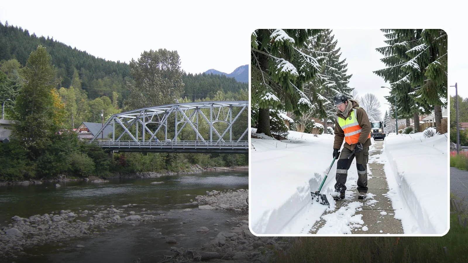 Sidewalk Snow Removal in Skykomish, King County, WA - We clear the public sidewalk fronting your home so pedestrians pass safely and you stay within city ordinance.