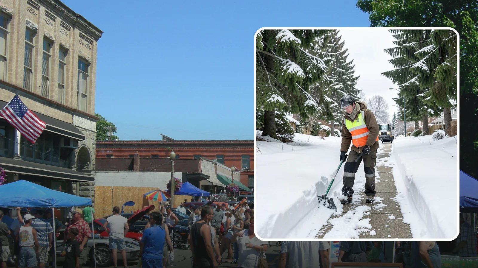 Sidewalk Snow Removal in Snohomish, Snohomish County, WA - We clear the public sidewalk fronting your home so pedestrians pass safely and you stay within city ordinance.