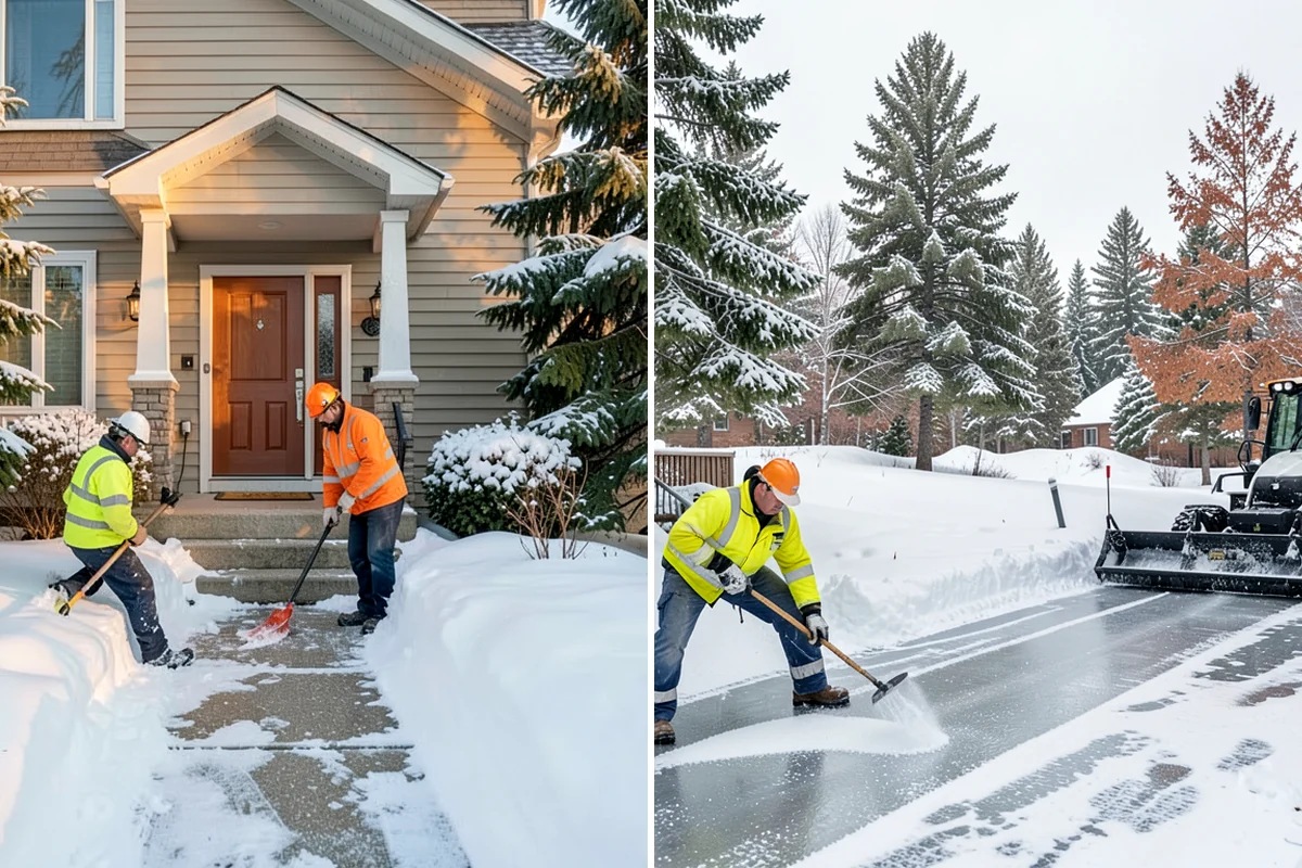 Sidewalk Snow Removal in Snoqualmie, King County, WA - We identify the full length of frontage you are responsible for