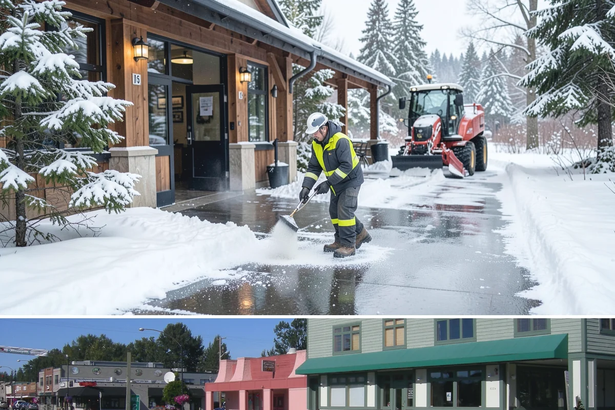 Sidewalk Snow Removal in Snoqualmie, King County, WA - Sign up before the holidays so your frontage is covered the moment a lowland freeze triggers your city's clearing deadline.
