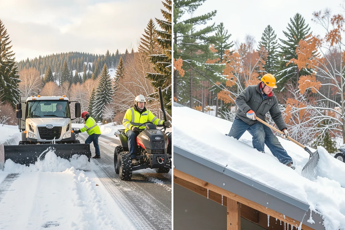Sidewalk Snow Removal in Tukwila, King County, WA - We identify the full length of frontage you are responsible for