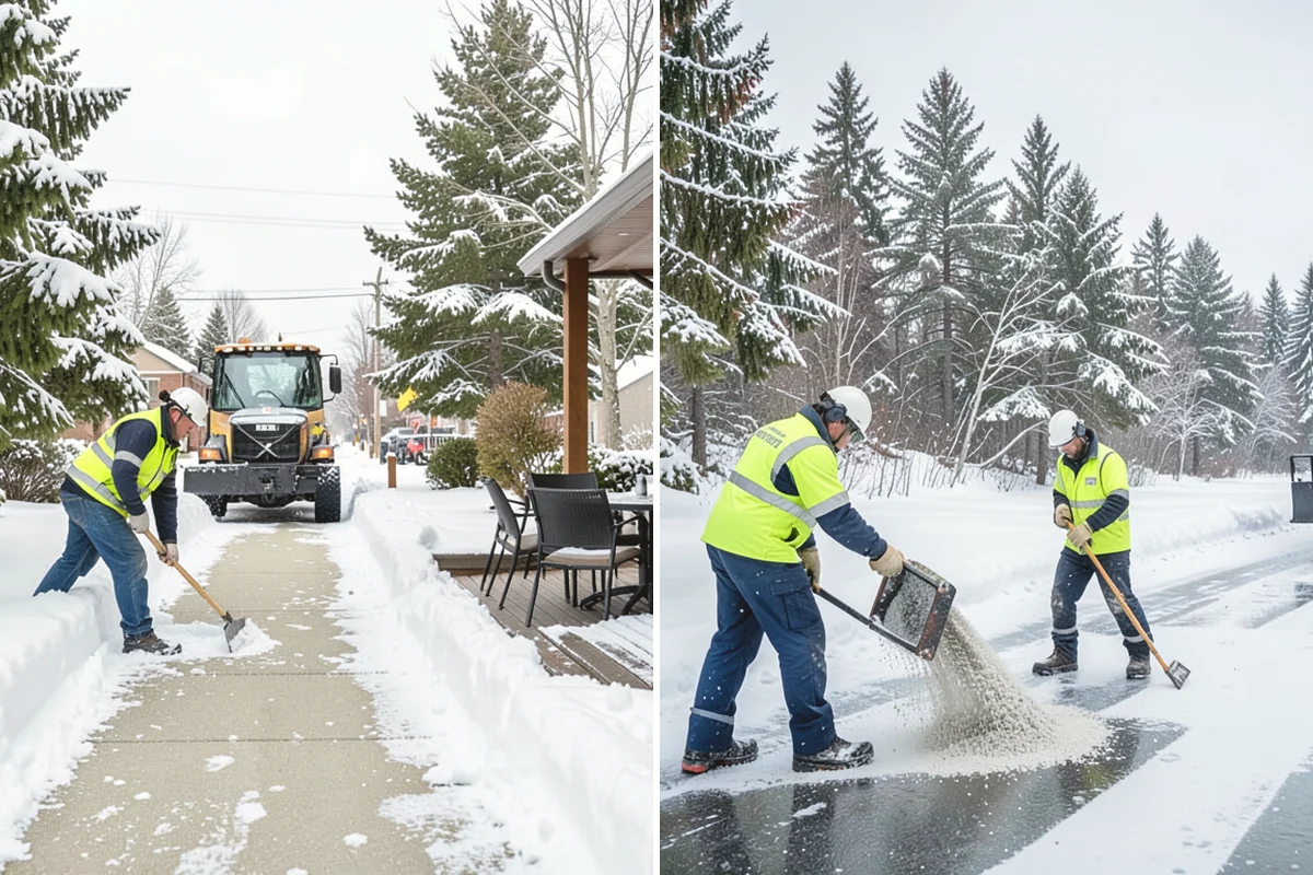Sidewalk Snow Removal in Yarrow Point, King County, WA - We identify the full length of frontage you are responsible for