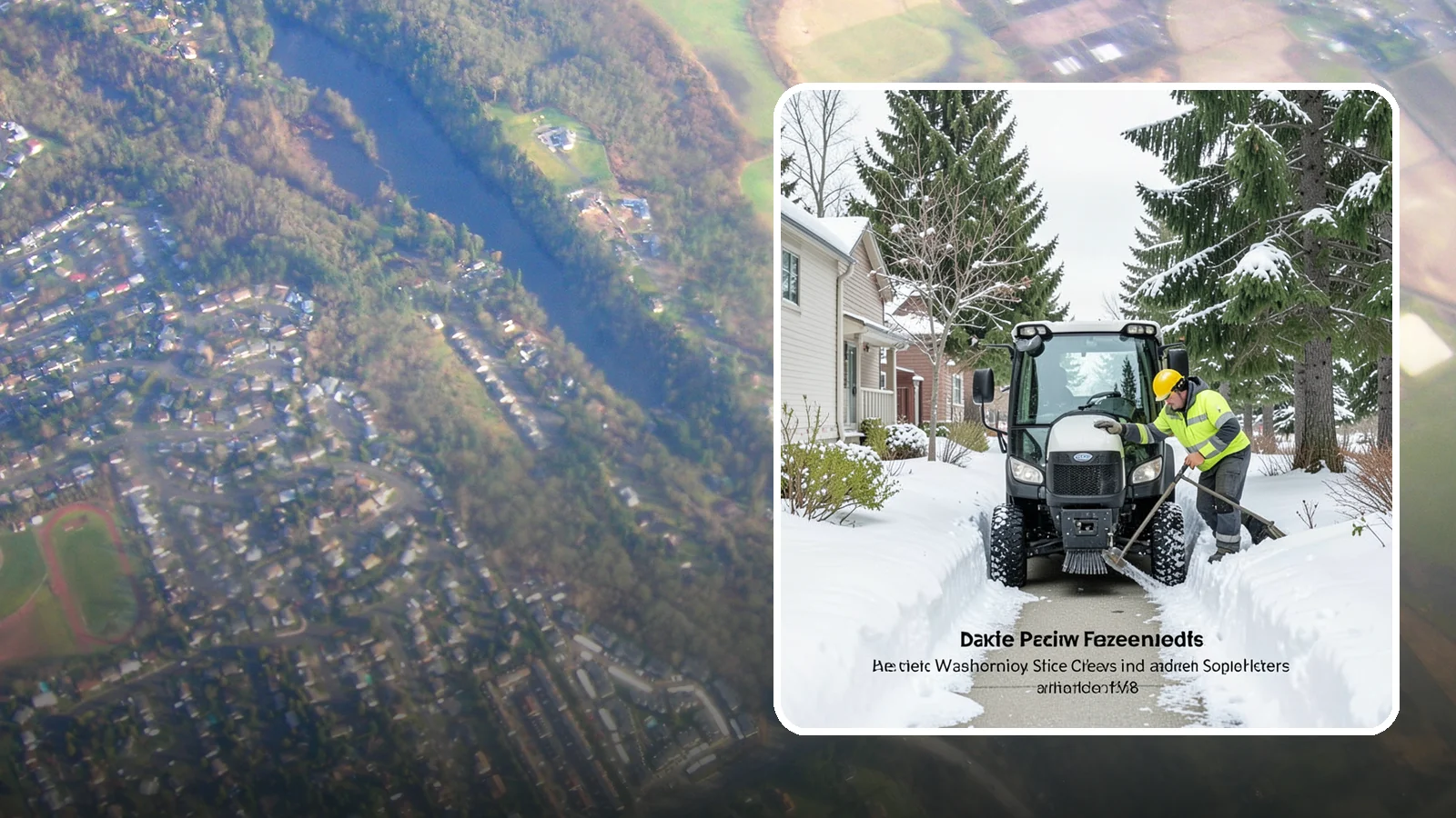 Sidewalk Tractor Service in Algona, King County, WA - Our compact sidewalk tractors clear and treat walkways too narrow for trucks in a single efficient pass.