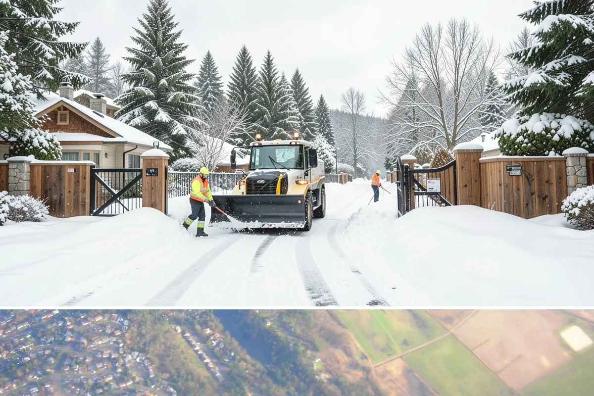Sidewalk Tractor Service in Algona, King County, WA - Sidewalk tractor service runs throughout the snow and ice season from late November through February on pedestrian-heavy sites.