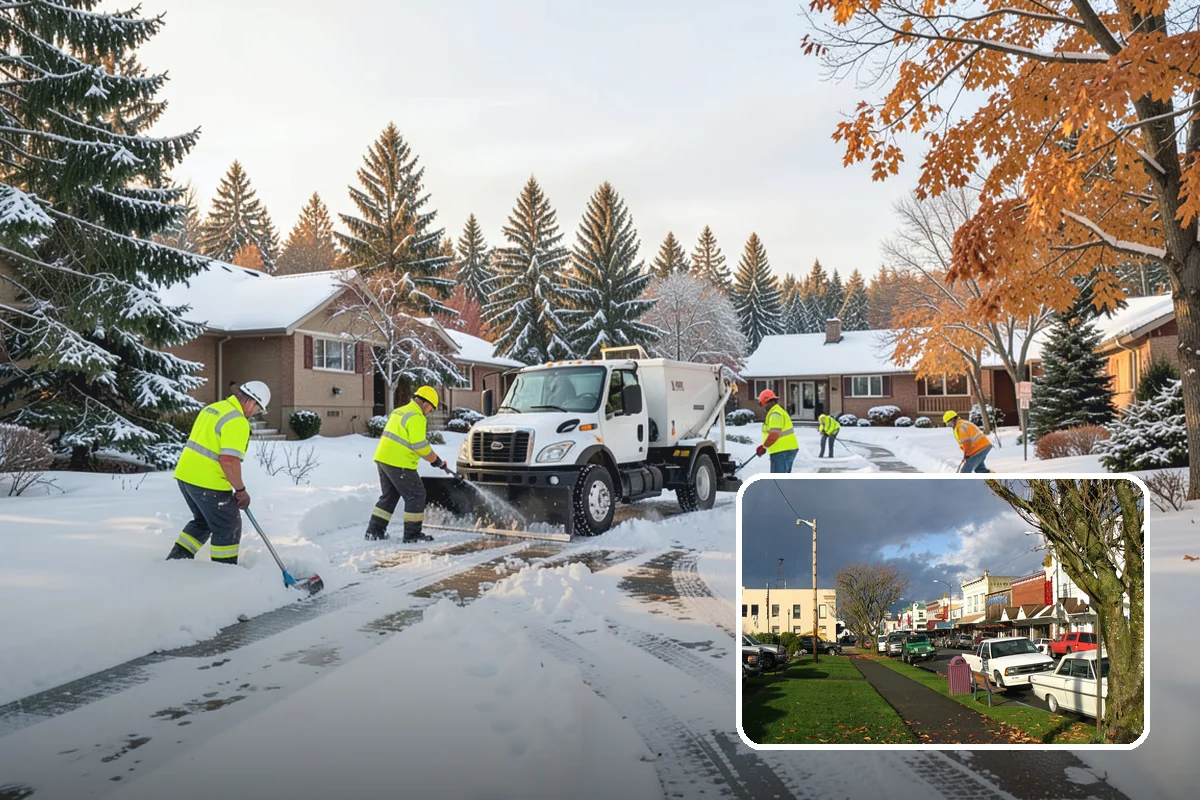 Sidewalk Tractor Service in Arlington, Snohomish County, WA - Clearing of narrow walks and paths trucks cannot reach