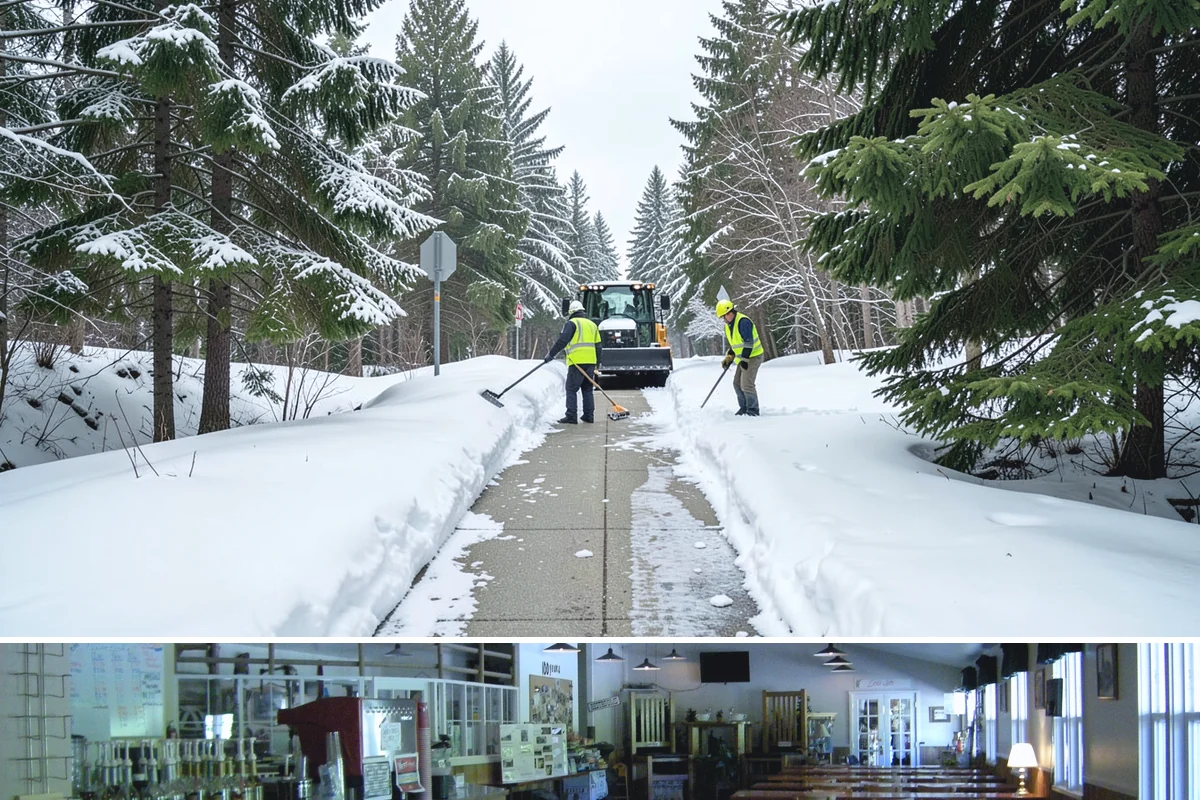 Sidewalk Tractor Service in Black Diamond, King County, WA - Sidewalk tractor service runs throughout the snow and ice season from late November through February on pedestrian-heavy sites.