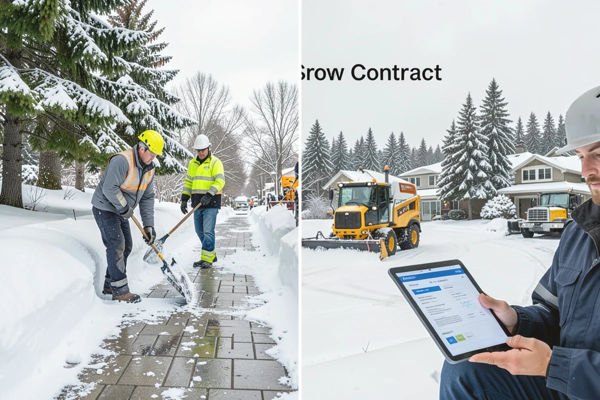 Sidewalk Tractor Service in Burlington, Skagit County, WA - Deploy the sidewalk tractor with plow or brush and spreader
