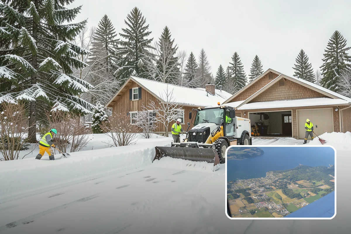 Sidewalk Tractor Service in Coupeville, Island County, WA - Clearing of narrow walks and paths trucks cannot reach