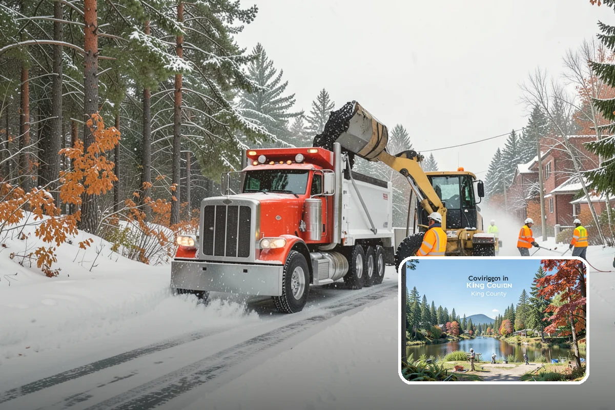 Sidewalk Tractor Service in Covington, King County, WA - Clearing of narrow walks and paths trucks cannot reach