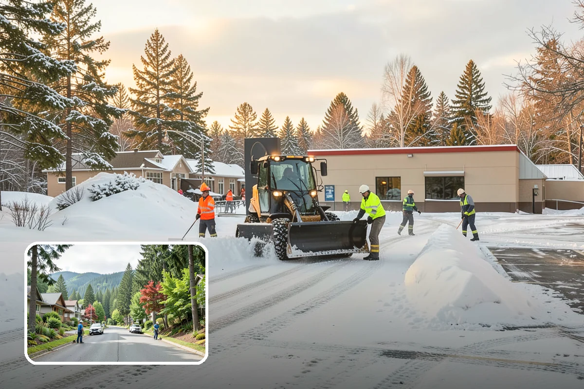 Sidewalk Tractor Service in Darrington, Snohomish County, WA - Clearing of narrow walks and paths trucks cannot reach