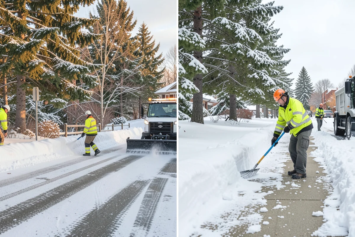 Sidewalk Tractor Service in Des Moines, King County, WA - Deploy the sidewalk tractor with plow or brush and spreader