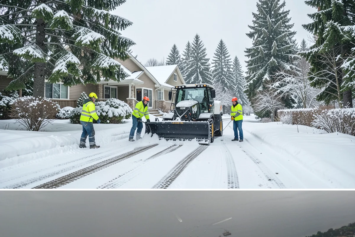 Sidewalk Tractor Service in Des Moines, King County, WA - Sidewalk tractor service runs throughout the snow and ice season from late November through February on pedestrian-heavy sites.