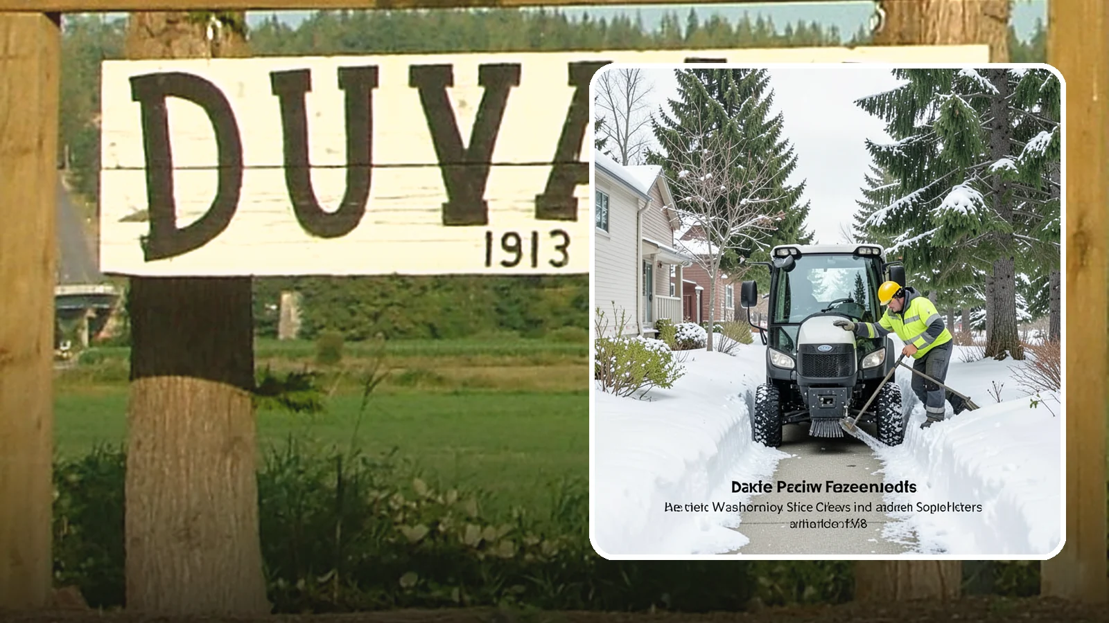 Sidewalk Tractor Service in Duvall, King County, WA - Our compact sidewalk tractors clear and treat walkways too narrow for trucks in a single efficient pass.