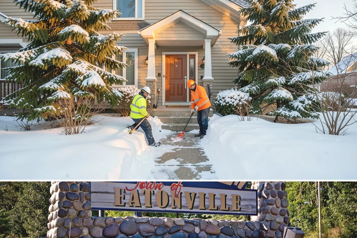 Sidewalk Tractor Service in Eatonville, Pierce County, WA - Sidewalk tractor service runs throughout the snow and ice season from late November through February on pedestrian-heavy sites.