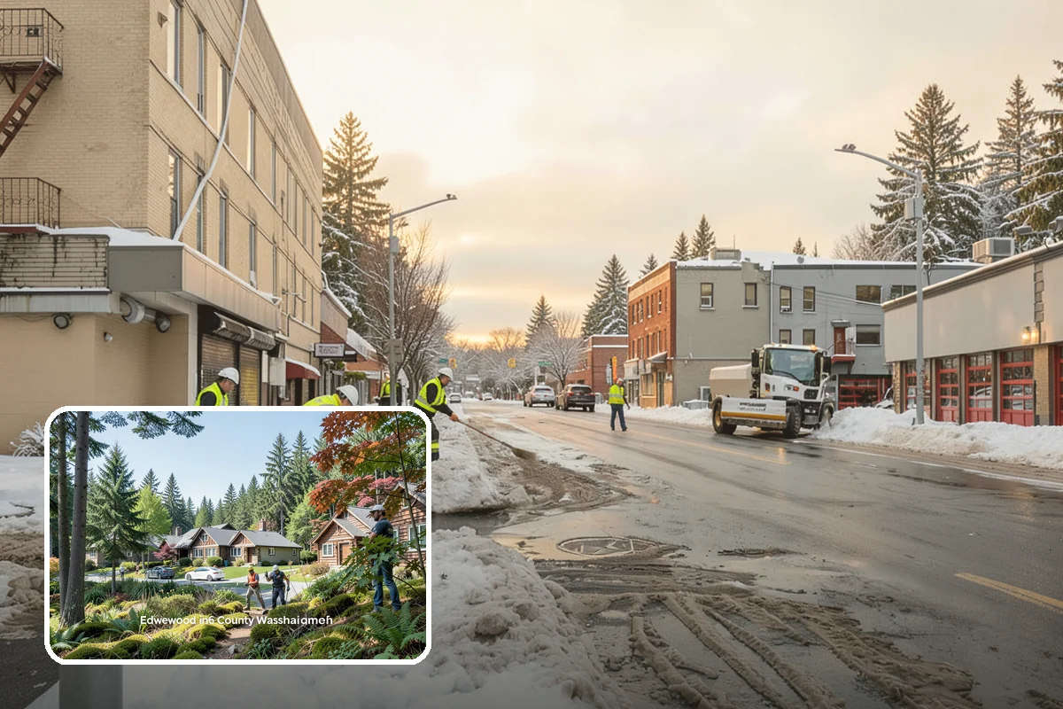 Sidewalk Tractor Service in Edgewood, Pierce County, WA - Clearing of narrow walks and paths trucks cannot reach