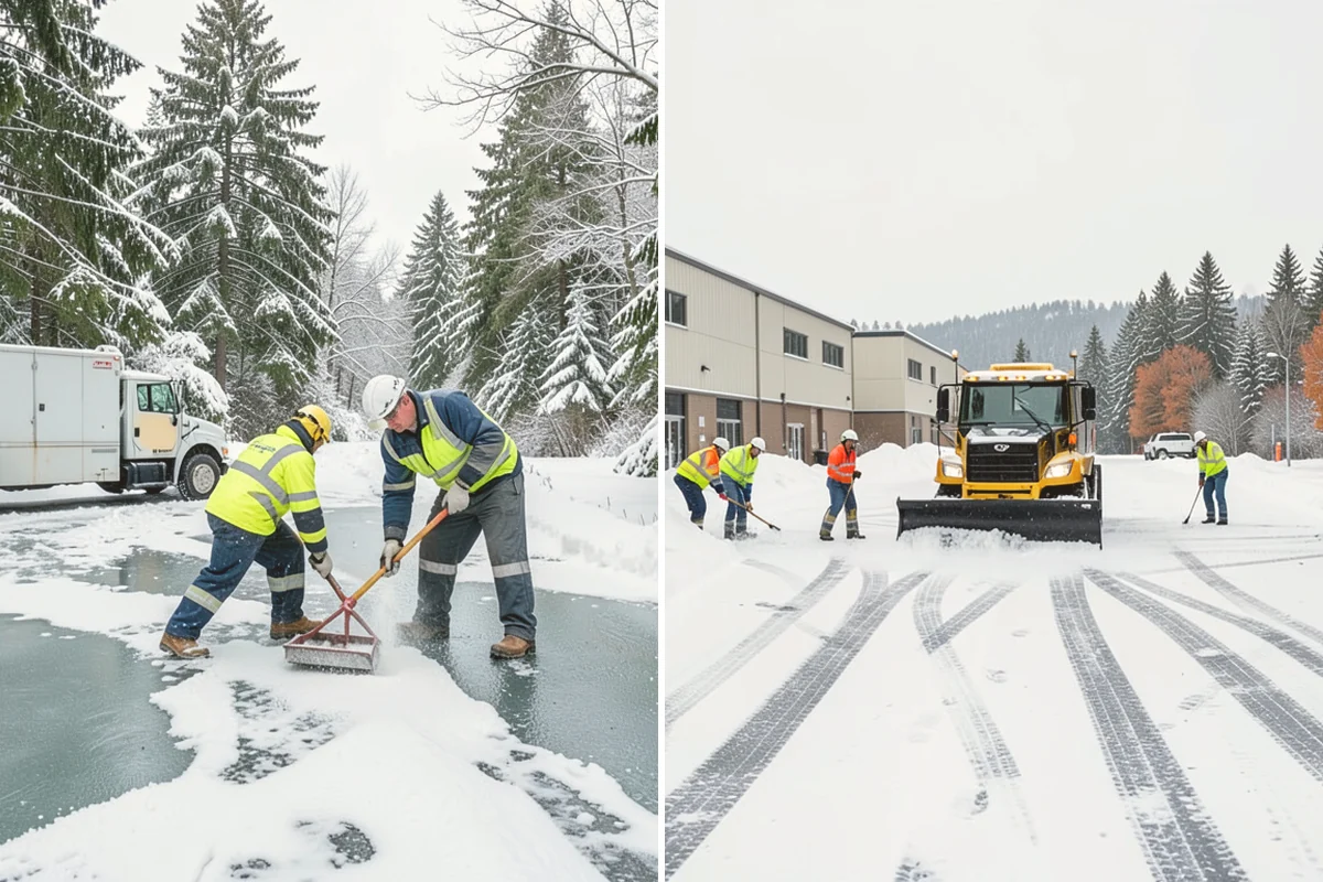 Sidewalk Tractor Service in Edmonds, Snohomish County, WA - Deploy the sidewalk tractor with plow or brush and spreader