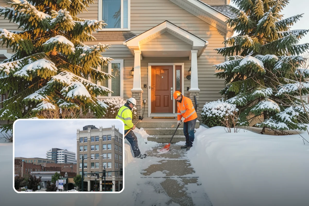 Sidewalk Tractor Service in Everett, Snohomish County, WA - Clearing of narrow walks and paths trucks cannot reach