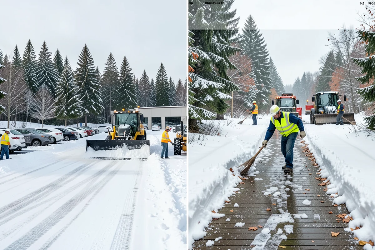 Sidewalk Tractor Service in Everett, Snohomish County, WA - Deploy the sidewalk tractor with plow or brush and spreader