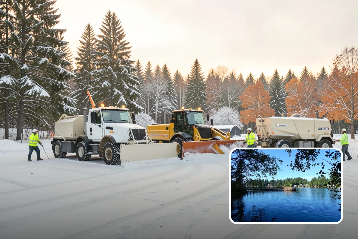 Sidewalk Tractor Service in Federal Way, King County, WA - Clearing of narrow walks and paths trucks cannot reach