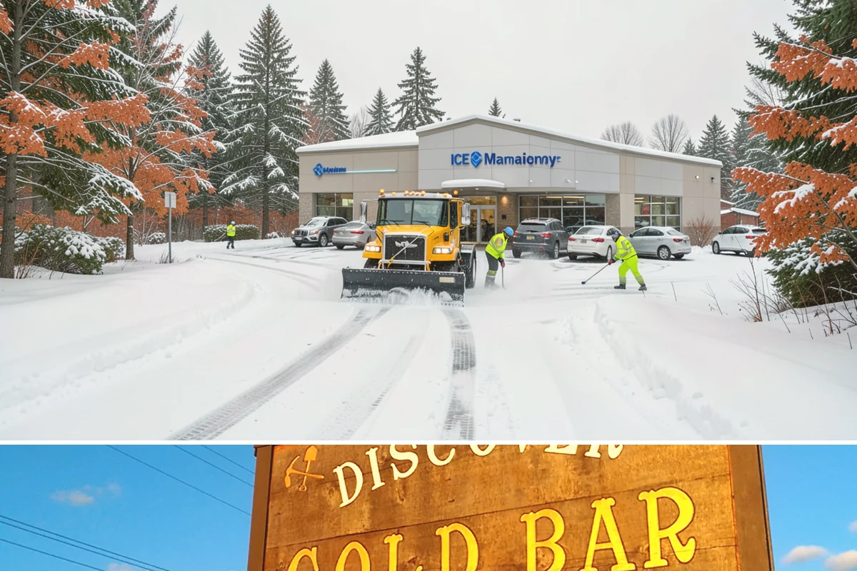 Sidewalk Tractor Service in Gold Bar, Snohomish County, WA - Sidewalk tractor service runs throughout the snow and ice season from late November through February on pedestrian-heavy sites.