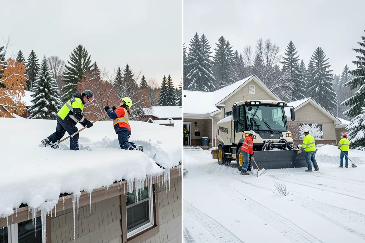Sidewalk Tractor Service in Hunts Point, King County, WA - Deploy the sidewalk tractor with plow or brush and spreader