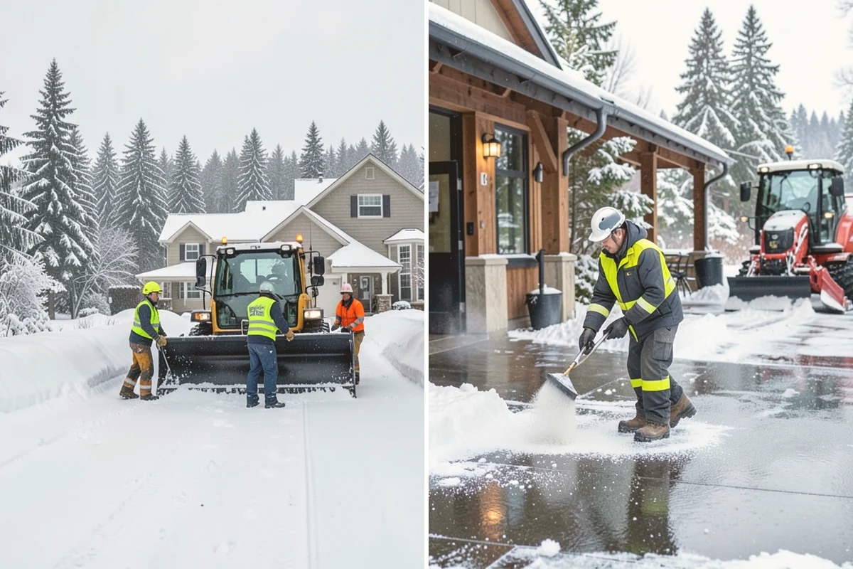 Sidewalk Tractor Service in Index, Snohomish County, WA - Deploy the sidewalk tractor with plow or brush and spreader