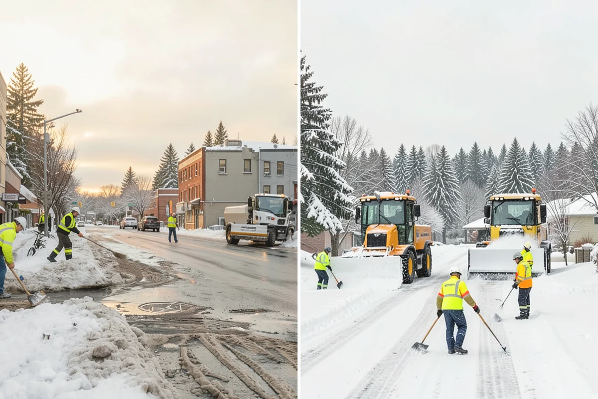Sidewalk Tractor Service in Issaquah, King County, WA - Deploy the sidewalk tractor with plow or brush and spreader