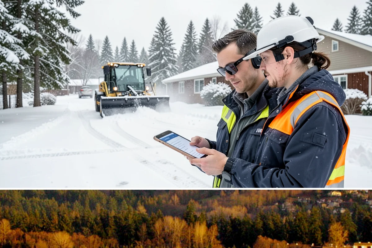 Sidewalk Tractor Service in Kenmore, King County, WA - Sidewalk tractor service runs throughout the snow and ice season from late November through February on pedestrian-heavy sites.