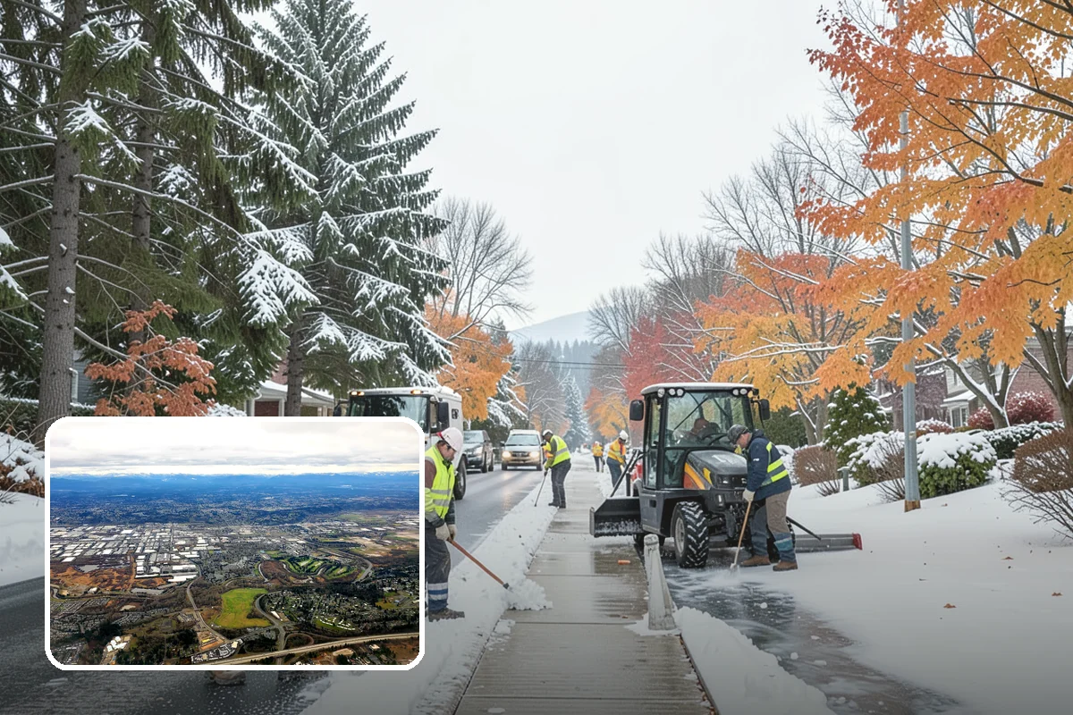Sidewalk Tractor Service in Kent, King County, WA - Clearing of narrow walks and paths trucks cannot reach