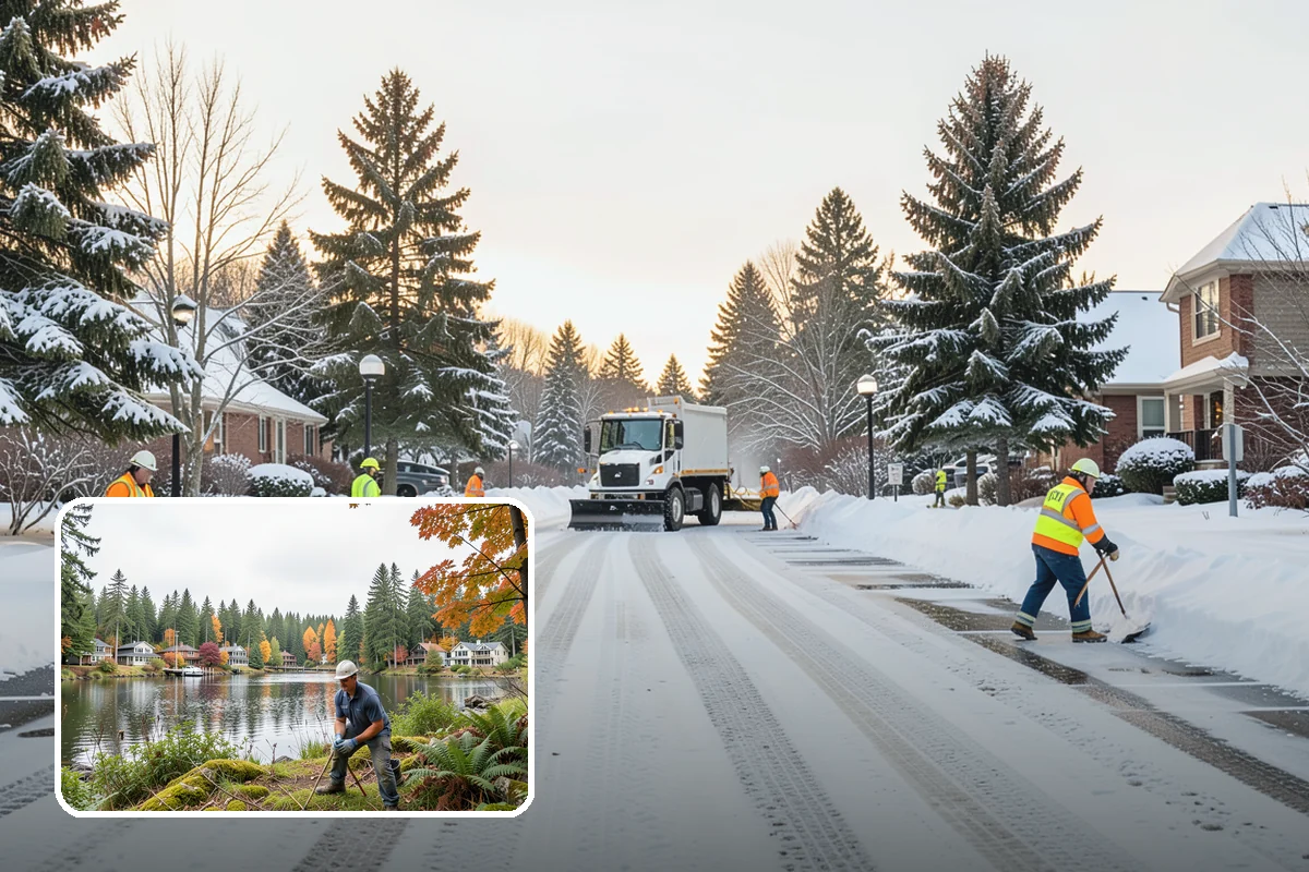 Sidewalk Tractor Service in La Conner, Skagit County, WA - Clearing of narrow walks and paths trucks cannot reach