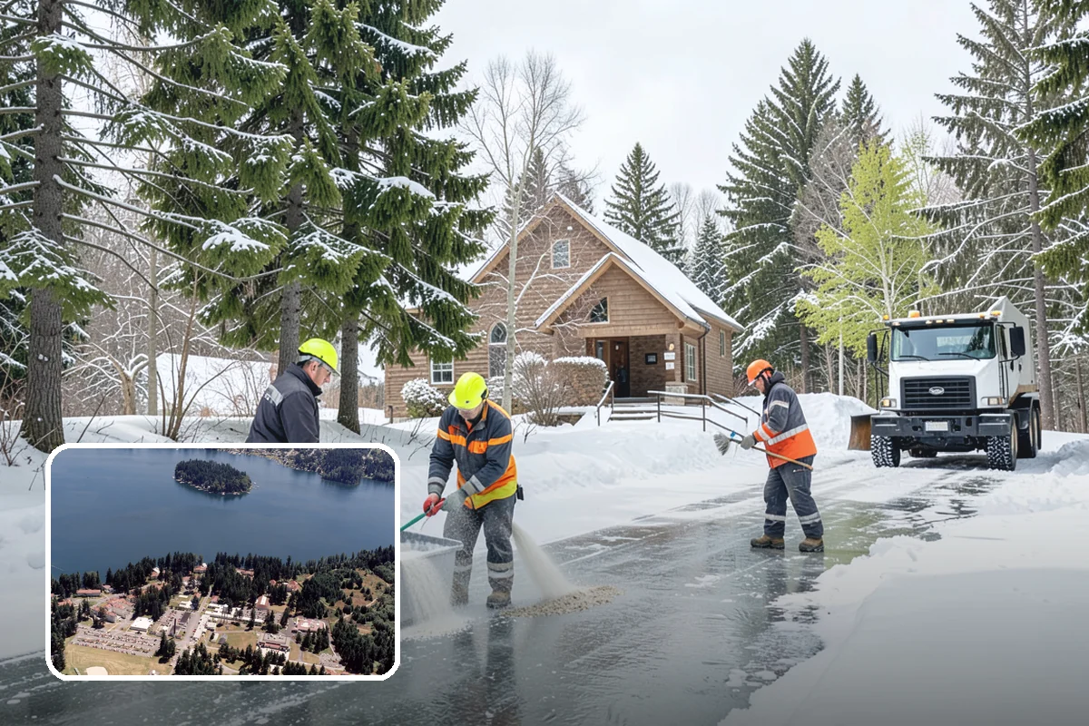 Sidewalk Tractor Service in Lakewood, Pierce County, WA - Clearing of narrow walks and paths trucks cannot reach