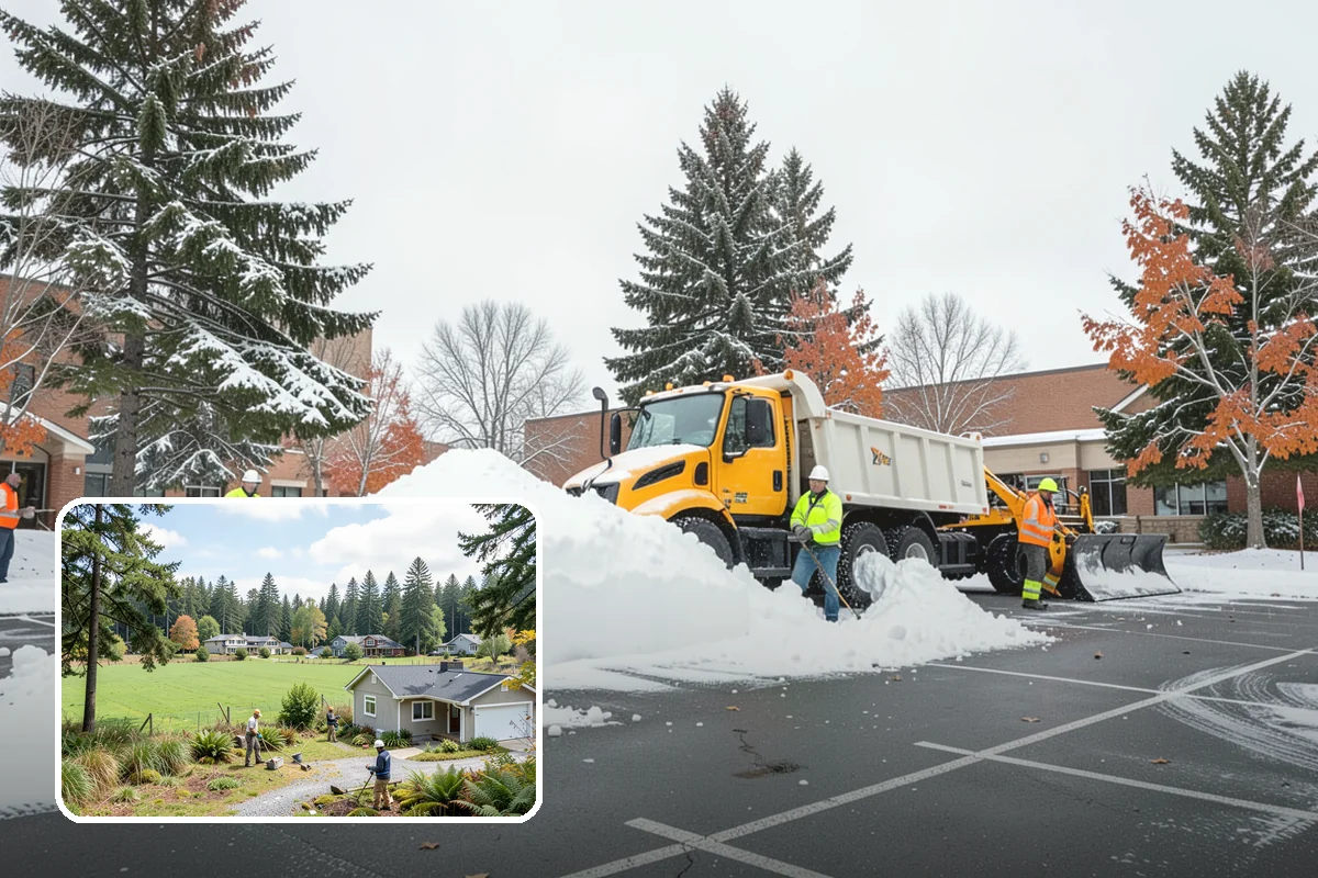 Sidewalk Tractor Service in Lyman, Skagit County, WA - Clearing of narrow walks and paths trucks cannot reach