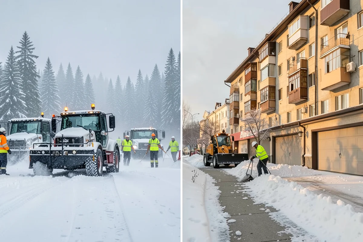 Sidewalk Tractor Service in Lyman, Skagit County, WA - Deploy the sidewalk tractor with plow or brush and spreader