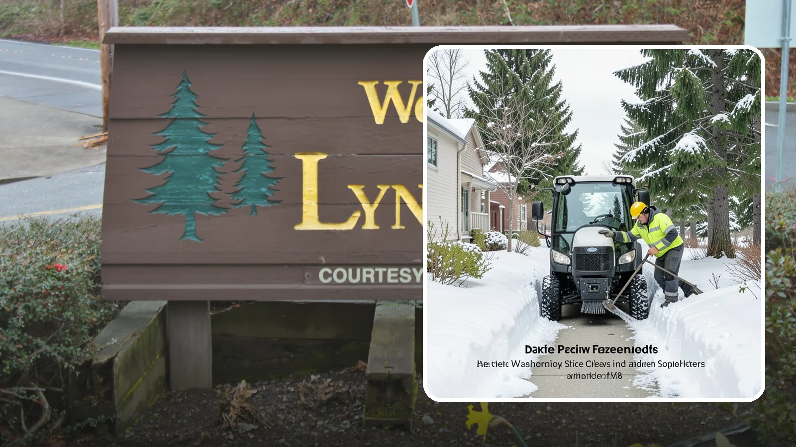 Sidewalk Tractor Service in Lynnwood, Snohomish County, WA - Our compact sidewalk tractors clear and treat walkways too narrow for trucks in a single efficient pass.