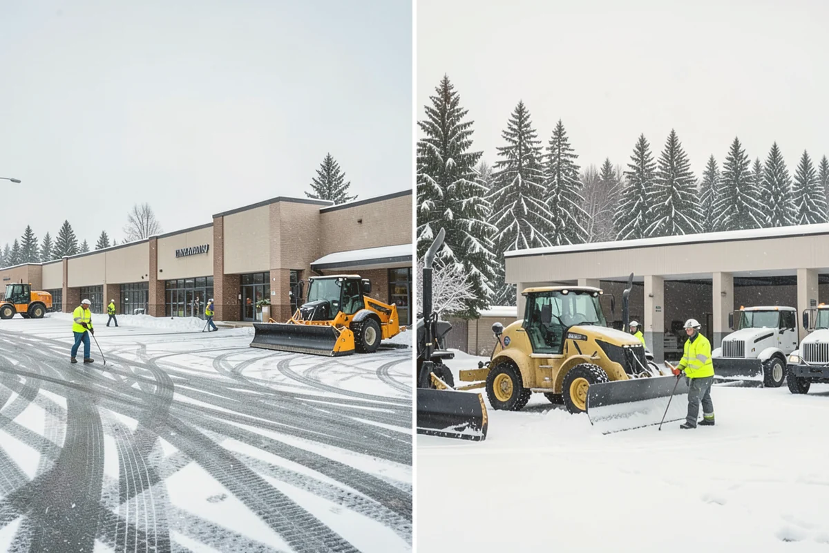 Sidewalk Tractor Service in Lynnwood, Snohomish County, WA - Deploy the sidewalk tractor with plow or brush and spreader
