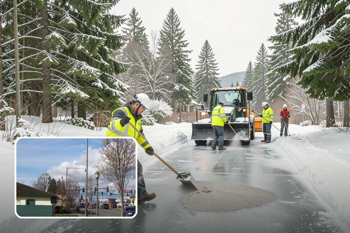 Sidewalk Tractor Service in Marysville, Snohomish County, WA - Clearing of narrow walks and paths trucks cannot reach
