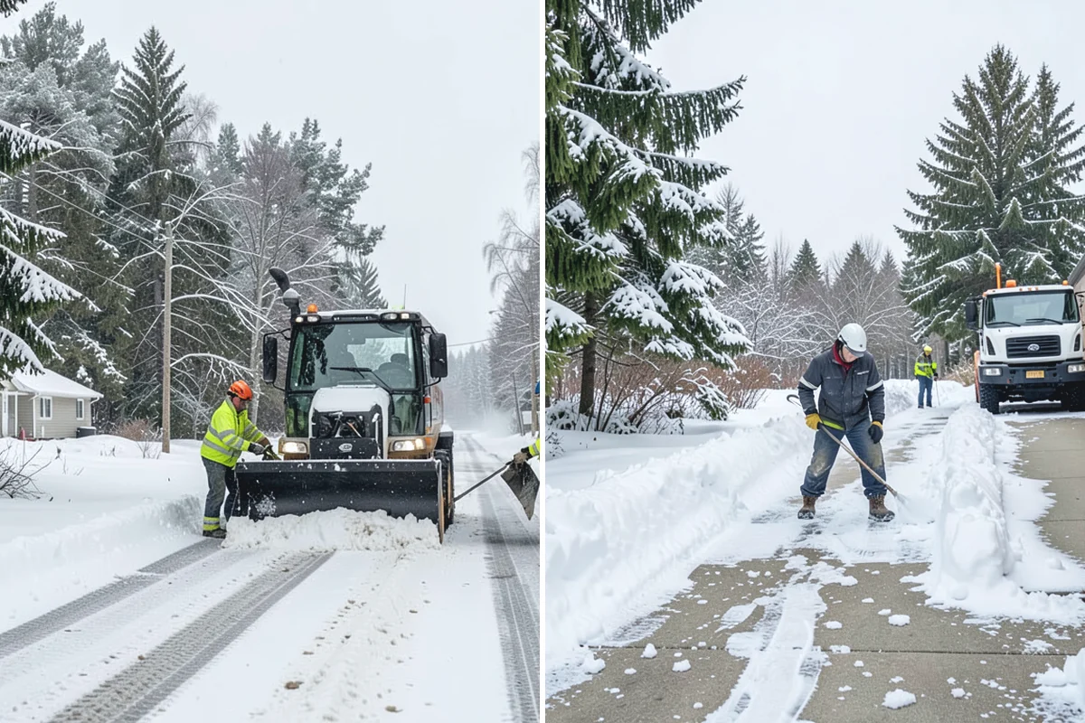 Sidewalk Tractor Service in Marysville, Snohomish County, WA - Deploy the sidewalk tractor with plow or brush and spreader