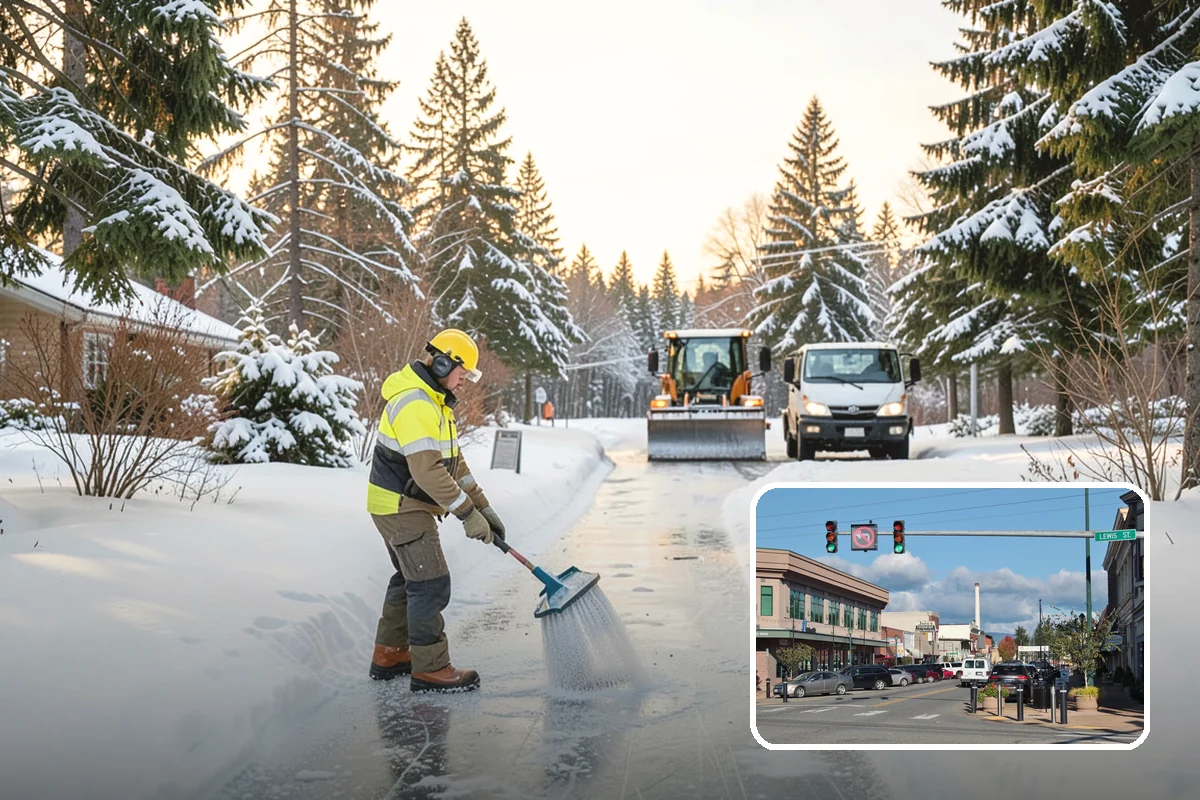 Sidewalk Tractor Service in Monroe, Snohomish County, WA - Clearing of narrow walks and paths trucks cannot reach