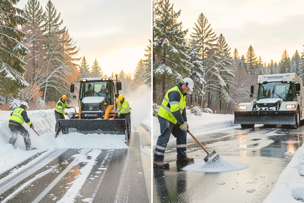 Sidewalk Tractor Service in Mount Vernon, Skagit County, WA - Deploy the sidewalk tractor with plow or brush and spreader