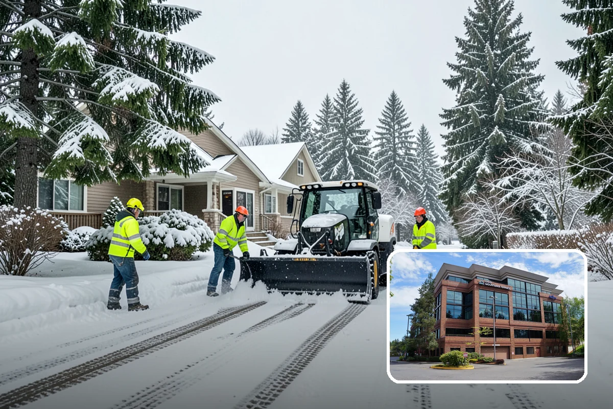 Sidewalk Tractor Service in Mountlake Terrace, Snohomish County, WA - Clearing of narrow walks and paths trucks cannot reach